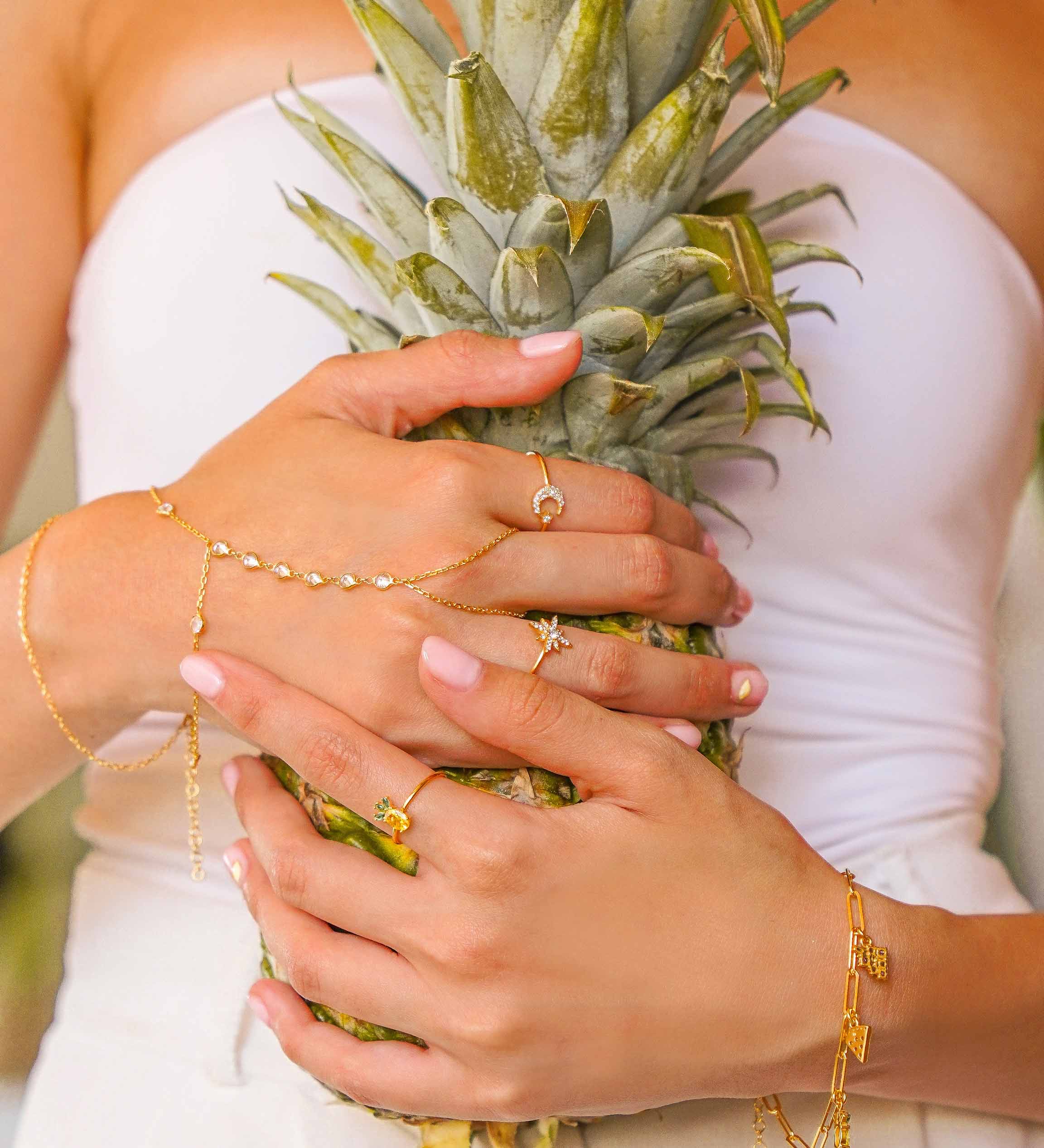 Zirkonia Handkette
