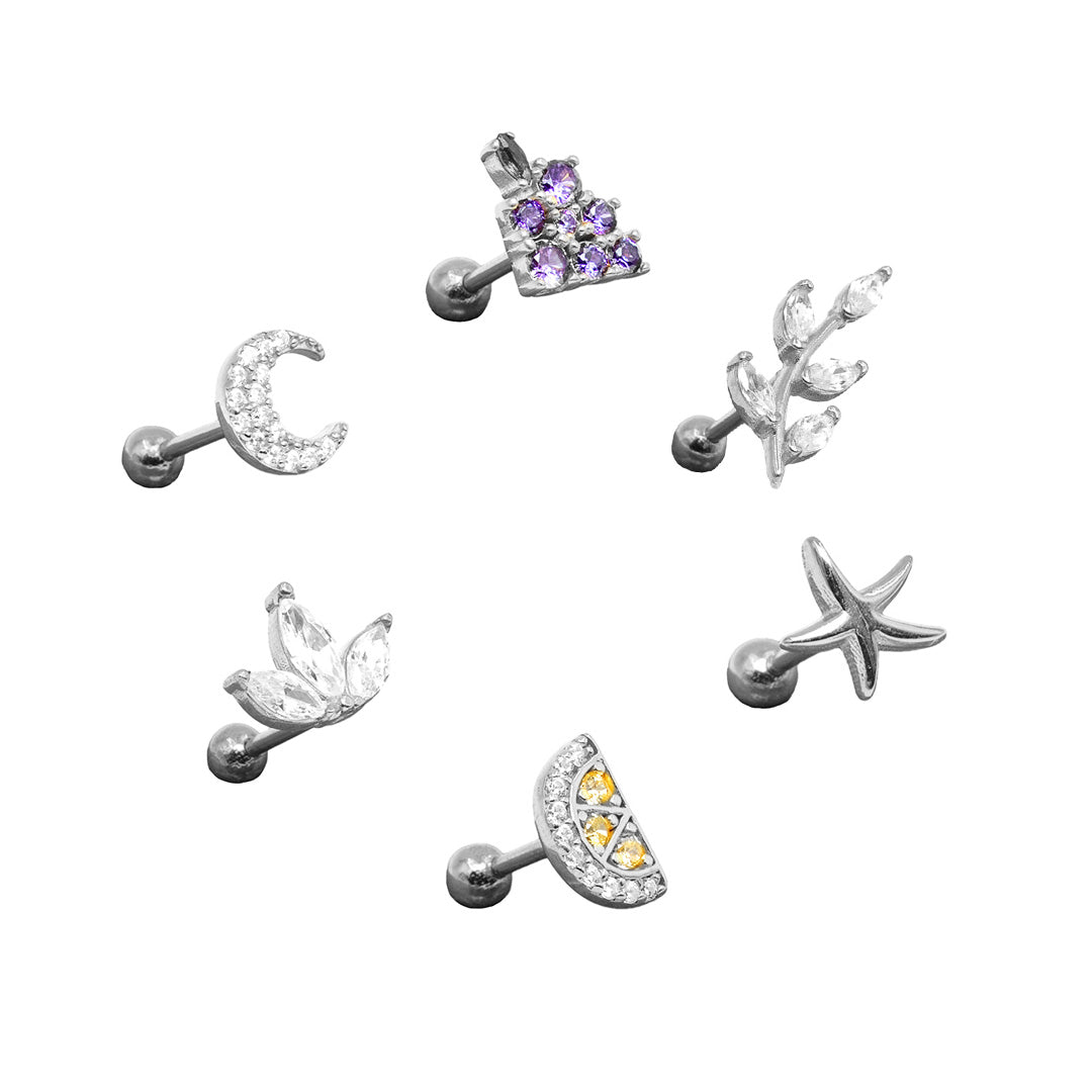 6x Piercing Set