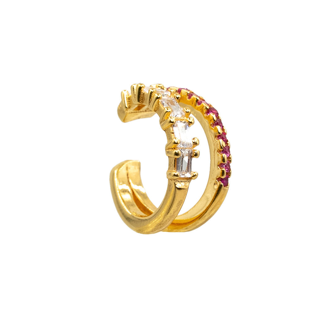 Pink Aura Earcuff