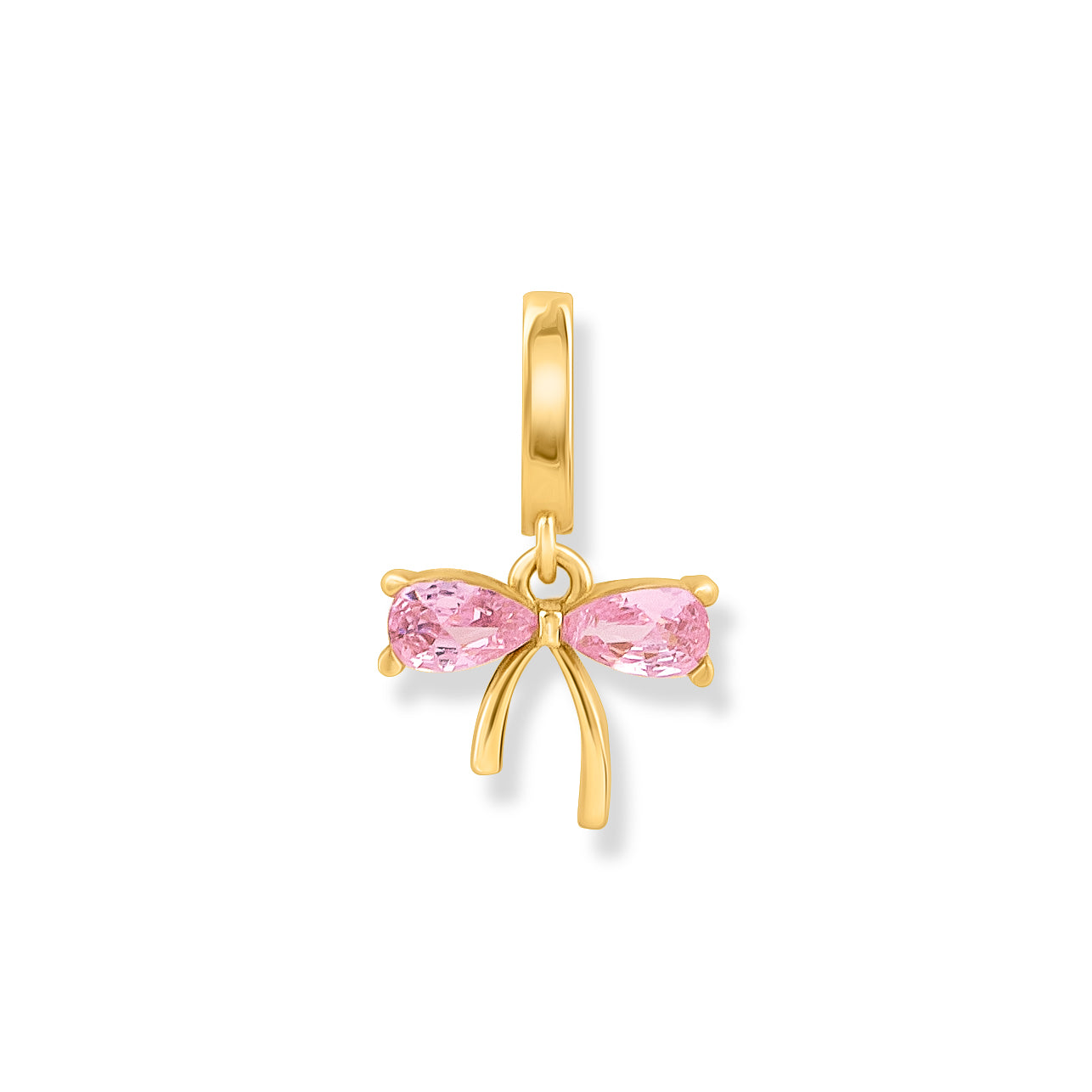 Pink Ribbon Charm